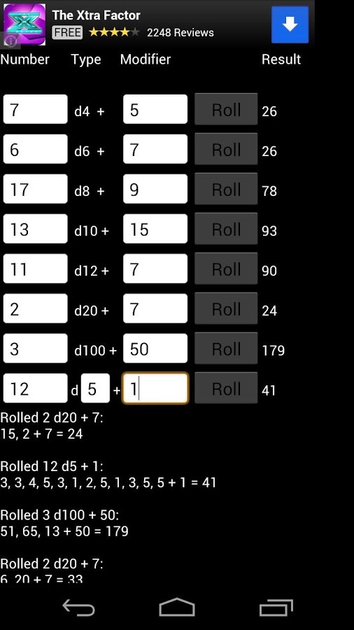 Dice Roller with Roll Lo...截图1