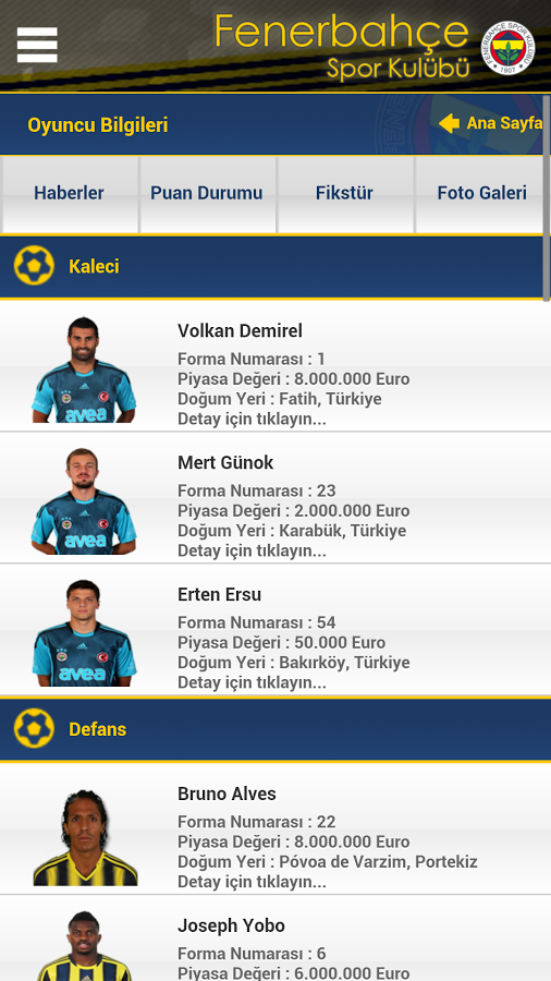 Fenerbah&ccedil;e SK - fenerbah...截图3