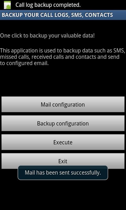 Backup Call logs,SMS & C...截图3