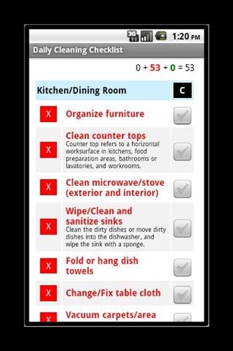 Daily House Cleaning Che...截图1