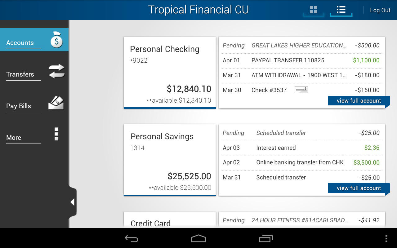 Tropical Financial CU截图6