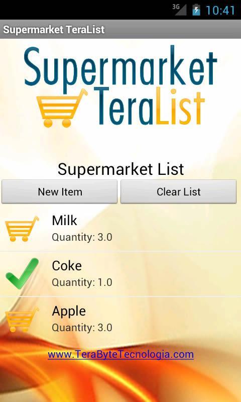 Supermarket Tera List截图1