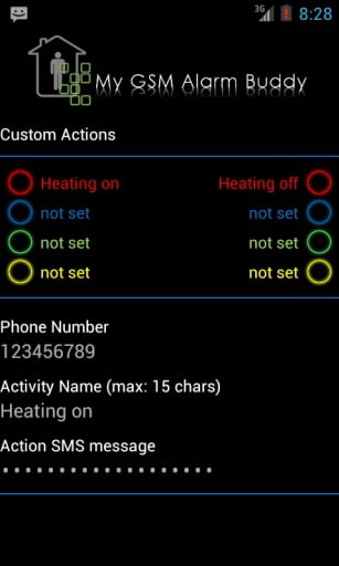 My GSM Alarm Buddy Lite截图2