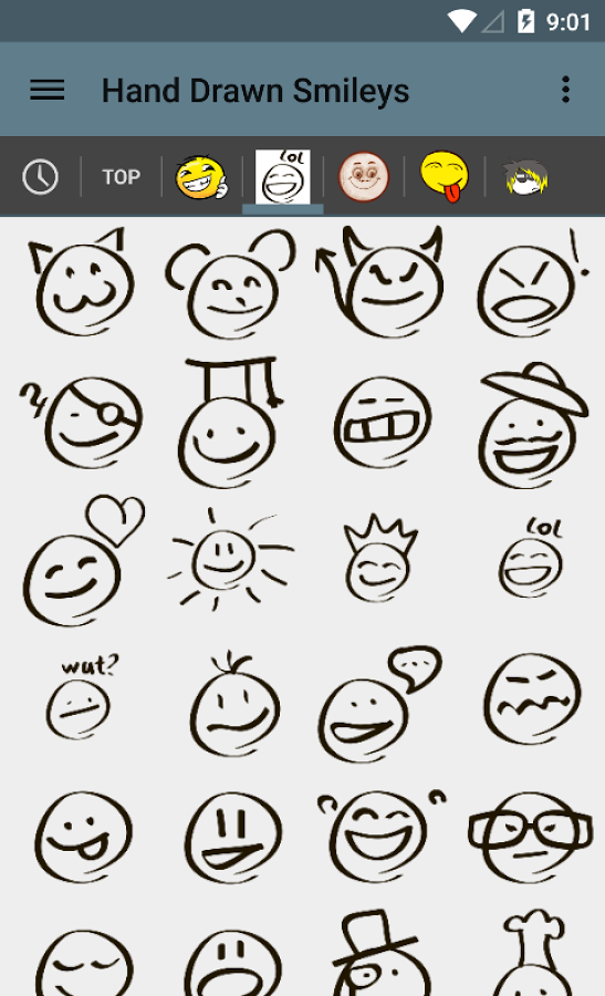 Hand Drawn Smileys for chat截图4