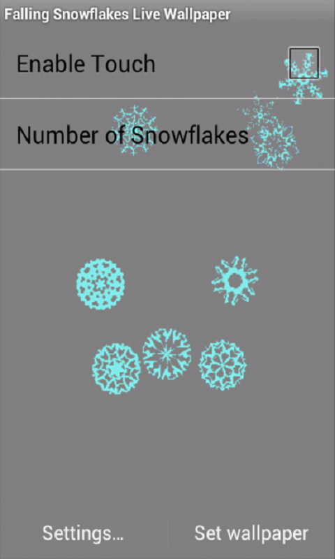 Falling Snowflake Live W...截图4