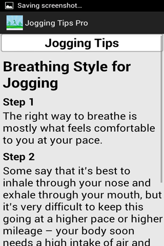 Jogging Tips截图3