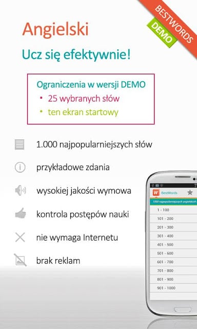 BestWords Angielski Demo截图1