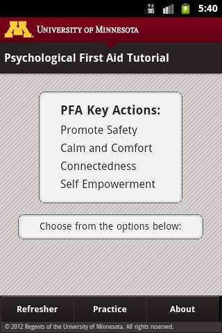 Psychological First Aid (PFA)截图1