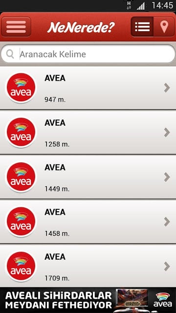 Avea NeNerede截图8