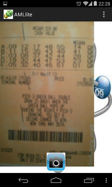 MegaLottery&PowerBall scanner截图5