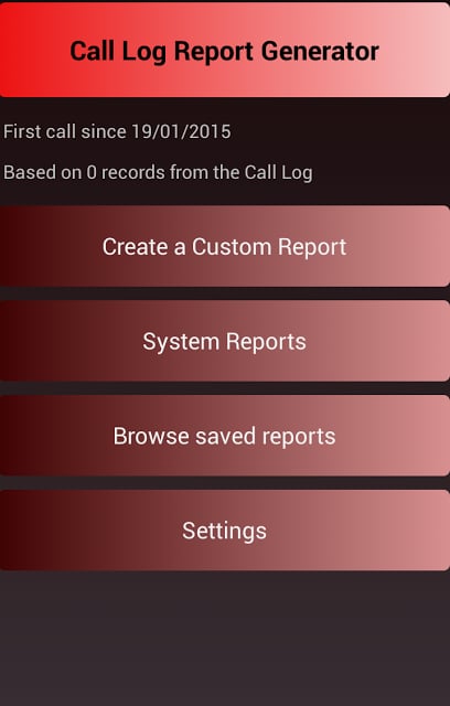 Call Log Report Generator截图1