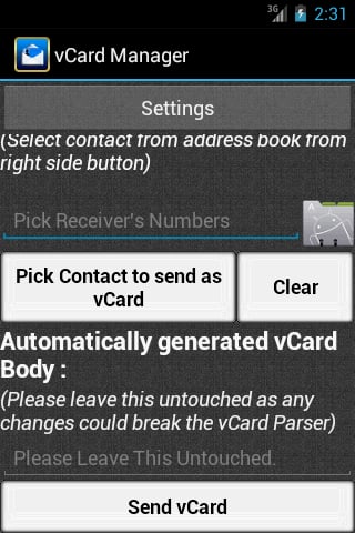 vCard Manager截图1