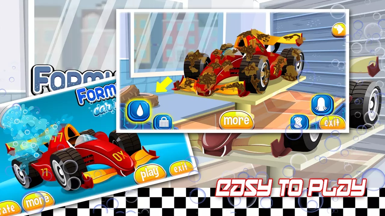 formula 1 car wash and design截图2