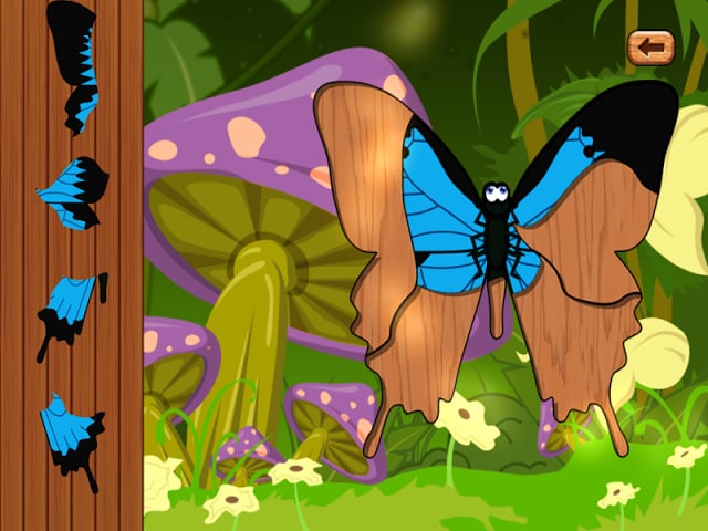 Butterfly jigsaw kids games截图10