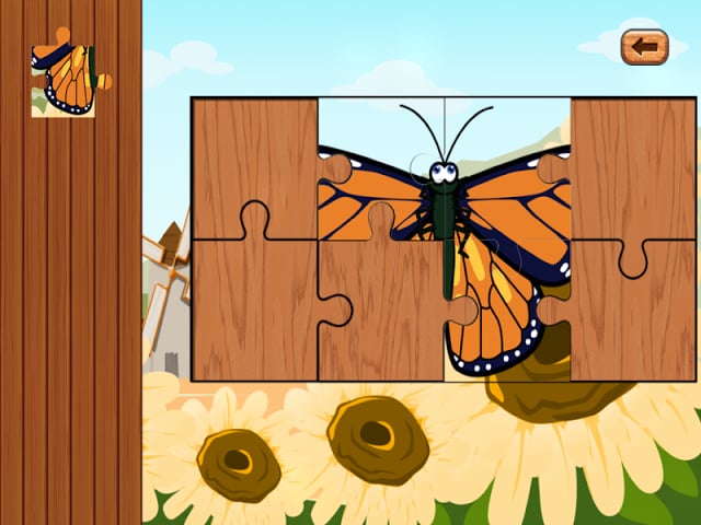 Butterfly jigsaw kids games截图1