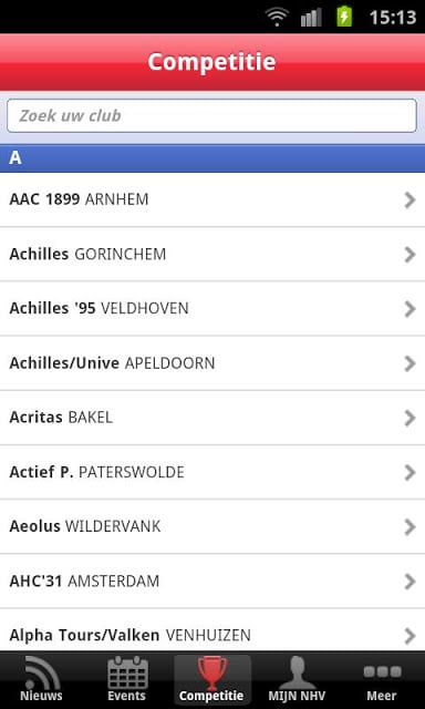 Handbal.nl competitie截图2