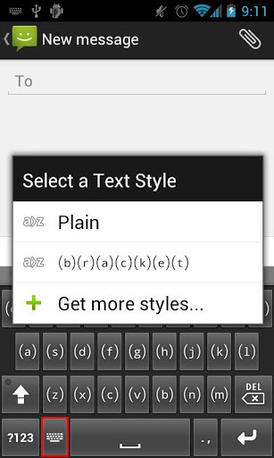 Text Styler Keyboard - Bracket截图3