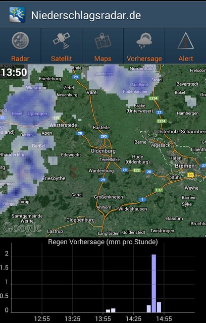 NiederschlagsRadar.de截图3