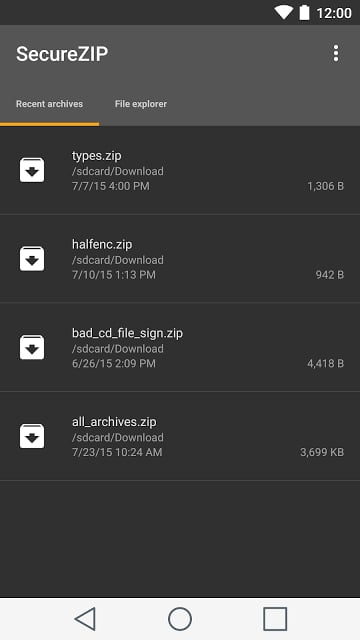 SecureZIP Reader for Android截图4