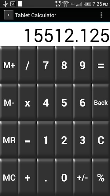 Tablet Calculator Free截图1