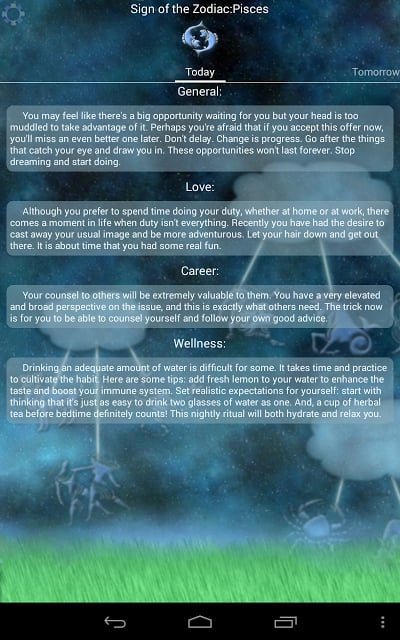 Horoscope for Tomorrow截图1