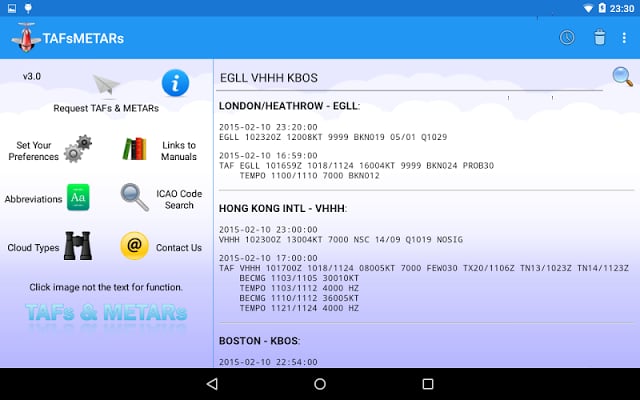TAFs和METARs截图8