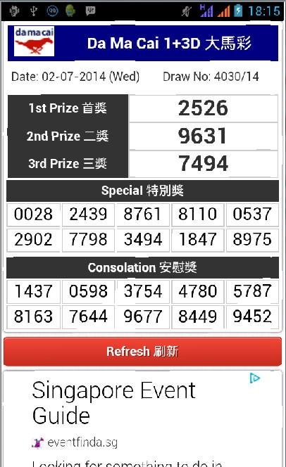 Toto Results Live截图11