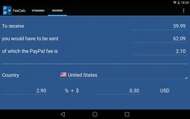 贝宝计算器 PayPal Calculator截图6