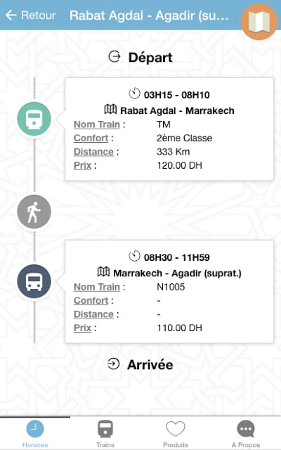 iTrain (Horaires ONCF)截图7