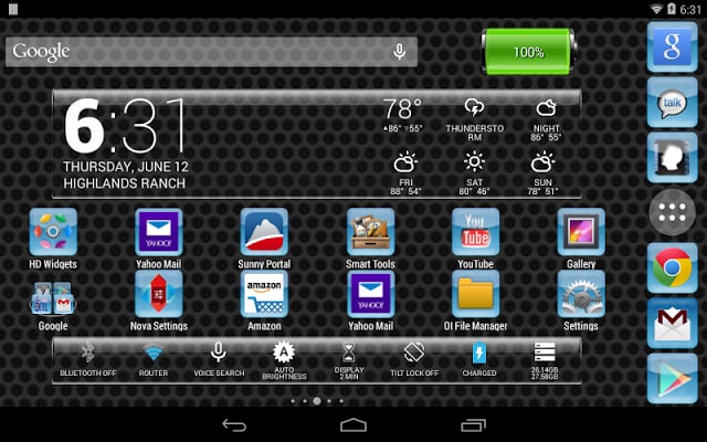 LC Aqua Theme For GO Launcher EX截图9