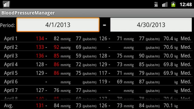 血调压经理 Blood Presure manager截图8