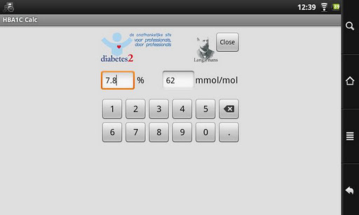 HbA1c calculator截图1