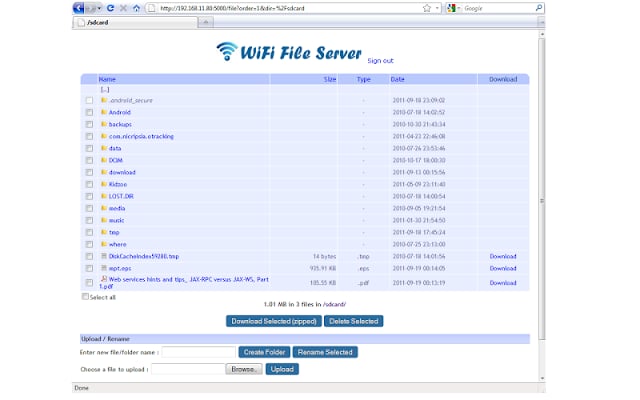 WiFi文件服务器截图2