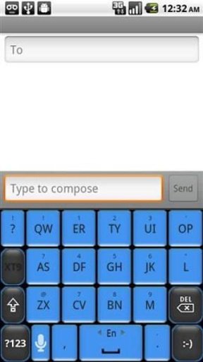 蓝色键盘皮肤截图4