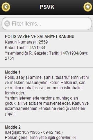 Polis Kanun ve Yönetmelikler截图3