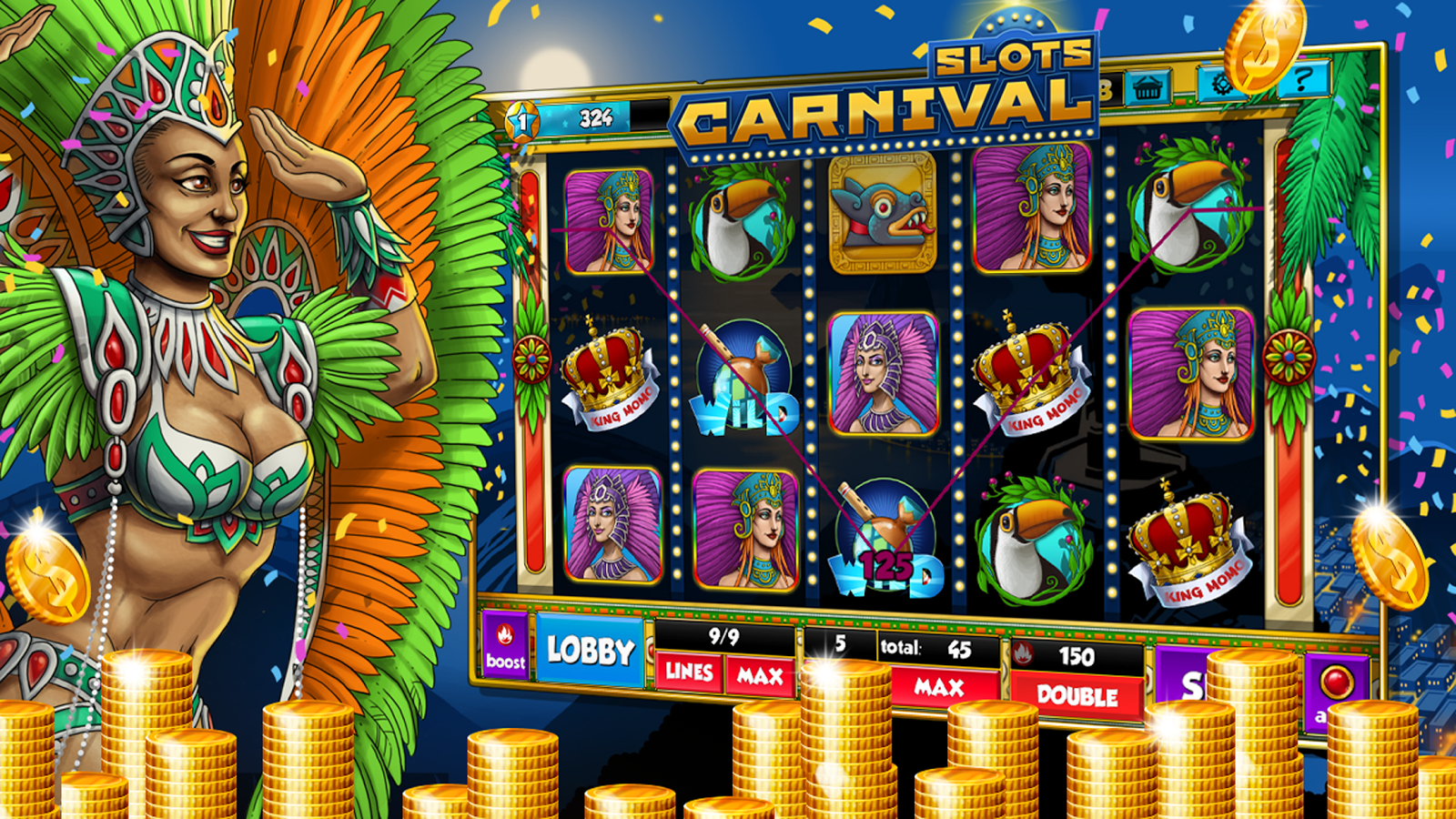 Slots: Brazilian Carnival截图2