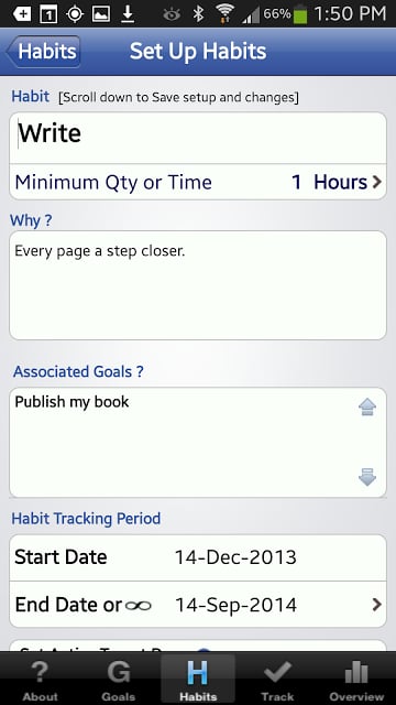 Habit Factor® LT, Goals,Habits截图6