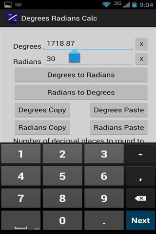 Degrees Radians Calc截图4