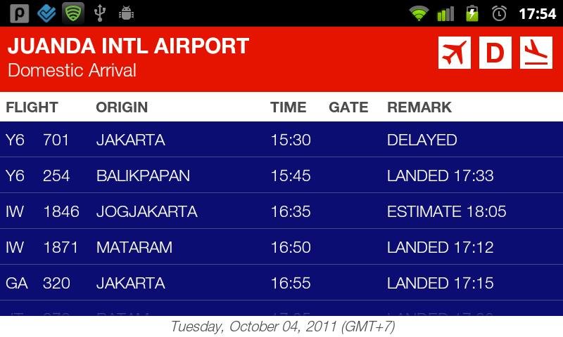 Indonesia FlightBoard截图5