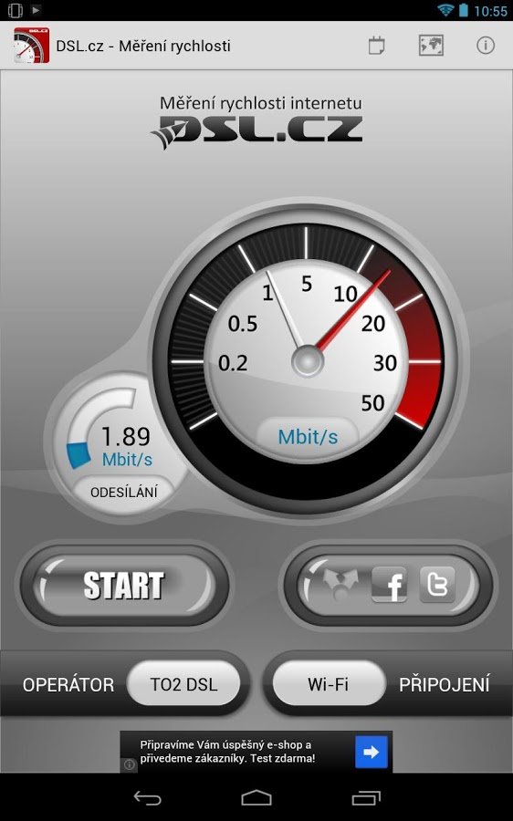 DSL.cz - Měření rychlosti截图1