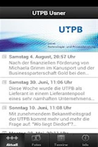 UTPB Usner资讯截图2