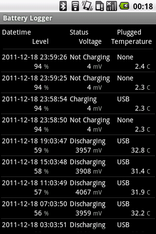 Simple Battery Logger截图3