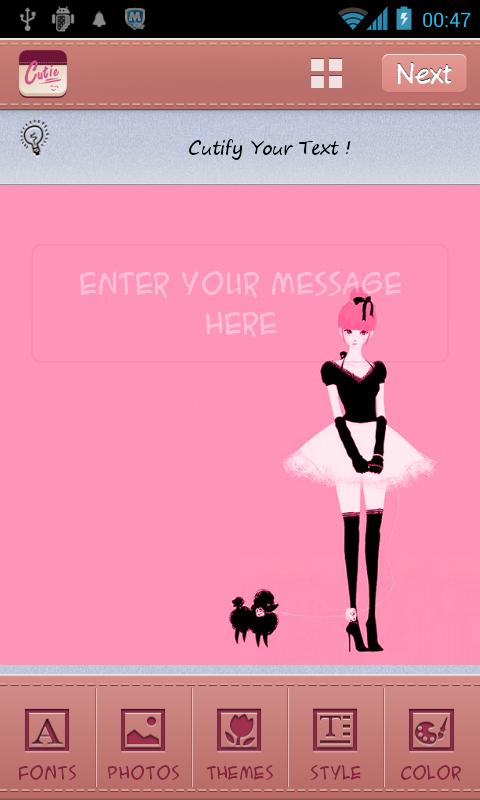 Pink Theme TextCutie截图1