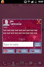 GO SMS PRO Theme Galaxy 临主题星系截图3