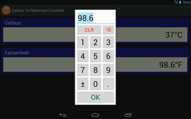 Celsius to Fahrenheit Converter截图2