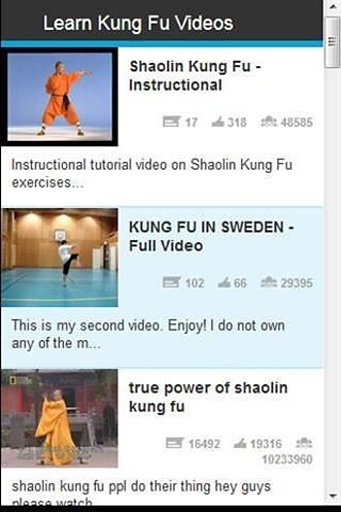 Learn Kung Fu Videos截图4