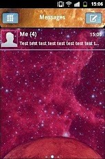 GO SMS PRO Theme Galaxy 临主题星系截图1