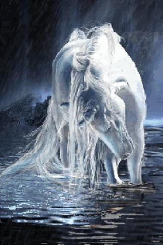 White Unicorn Live Wallpaper截图2