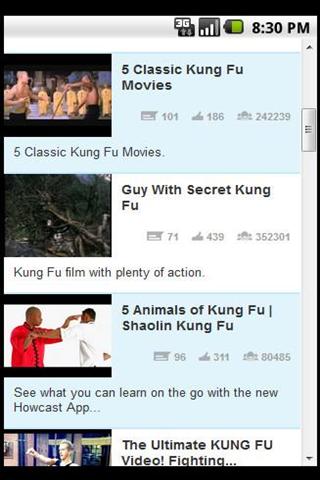 Learn Kung Fu Videos截图2