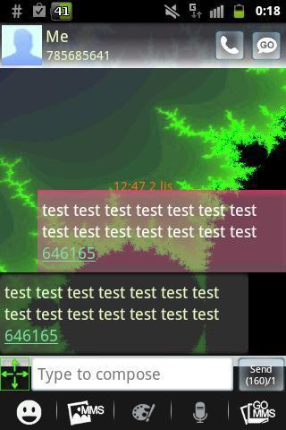 GO SMS PRO Theme 短信临主题 - 分形截图5